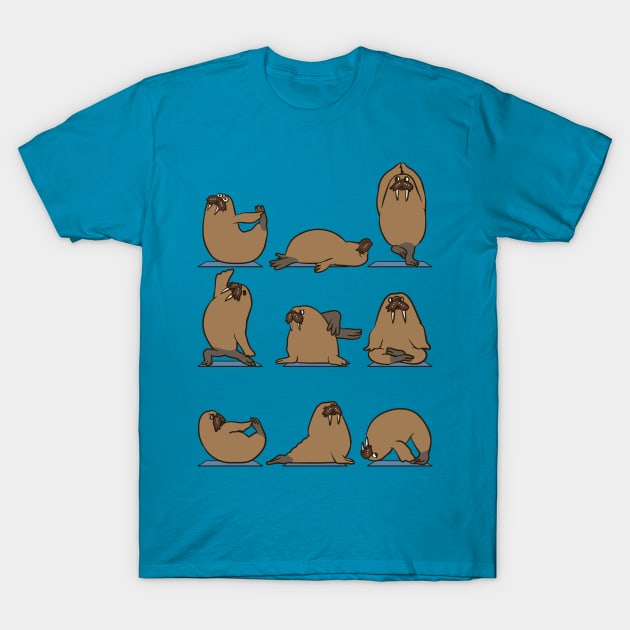 Walrus Yoga T-Shirt by huebucket